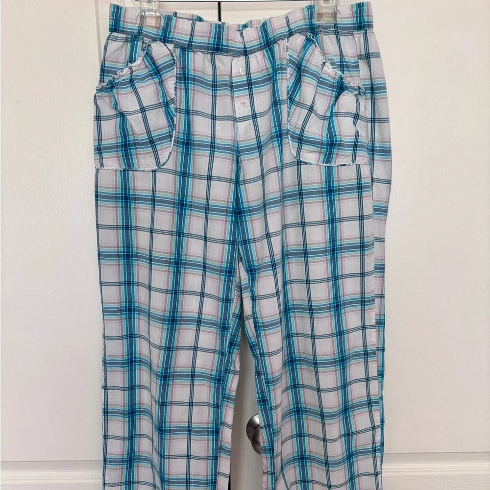 Victoria’s Secret Plaid Pajama Pants | Size M | Cute Side Pockets | EUC
